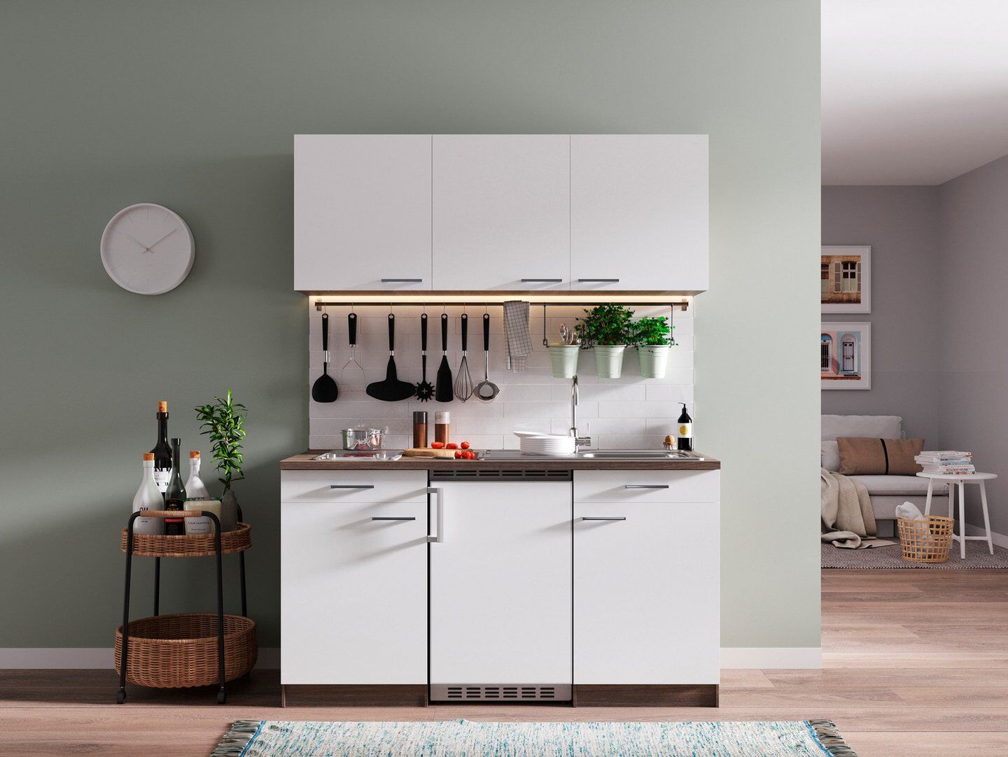 Keuken_150cm_wit_KB150EYWC_voorkant