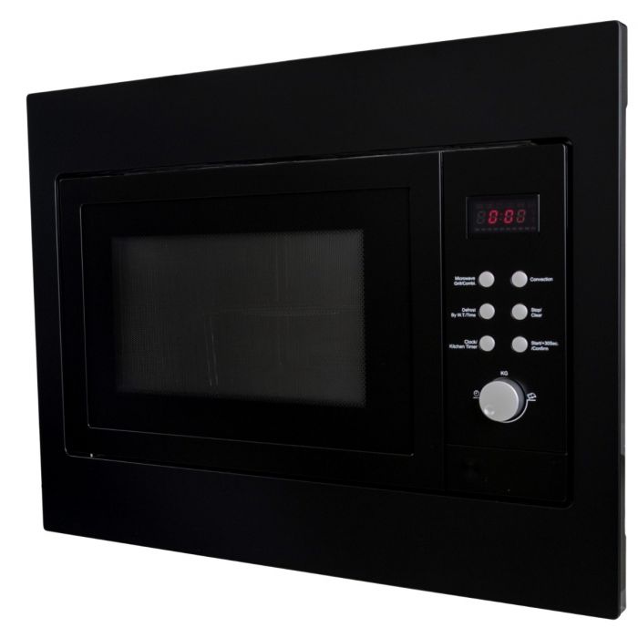 Zwarte combimagnetron Exquisit EMW2546HI | KitchenettesDirect