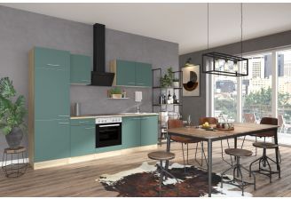 Klick G2711E keuken met apparatuur - Groen - 270 cm
