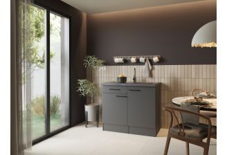 SoHo 100 cm | Pantrykeuken met spoelbak