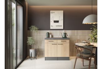 SoHo 100 cm Pantrykast met 2 laden