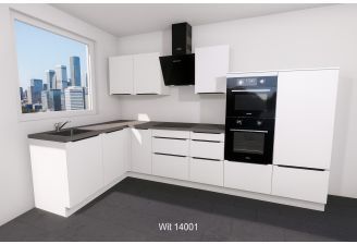 Hoekkeuken 340cm afbeelding Wit 14001
