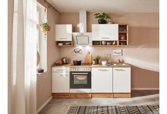 Wild eiken keuken in een appartement - meister economy 220cm sfeerfoto voorkant