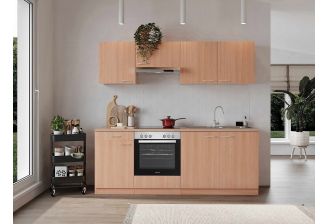 Beuken keuken vooraanzicht sfeerbeeld