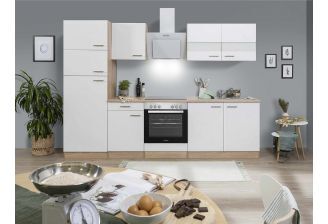 Keuken 270 cm wit KB270ESWCGKE zijkant