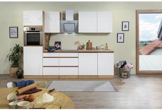 Eiken greeploze keuken met vaatwasser van Meister-sfeerfoto-vooraanzicht