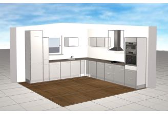 projectkeuken voorbeeld grote hoekkeuken