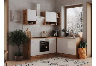 Hoekkeuken 220 cm wit BEKBL220EWC voorkant 2023 2