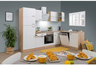 Hoekkeuken 280 cm wit KBL280ESWS zijkant