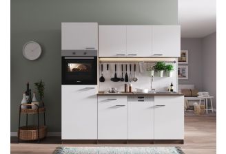 Meister New York keuken 205cm | Keramische kookplaat | Wit