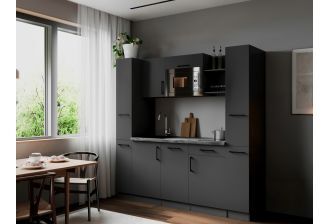 SoHo 205 cm XL  | inclusief koelkast en vaatwasser 