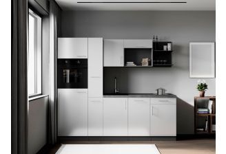 SoHo 235 cm complete keuken met koelkast en vaatwasser