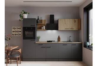 SoHo 280 cm Complete Keuken | Inclusief oven, koelkast en vaatwasser