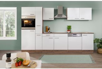 Complete keuken Meister New York 310cm met vaatwasser en apothekerskast