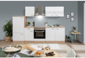 Keuken 270 cm wit KB270ESW voorkant-sfeerfoto