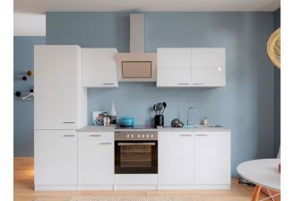 Meister economy 270cm wit met keukenapparatuur- sfeerfoto voorkant