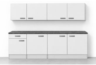 Klick keuken 210cm Front Wit