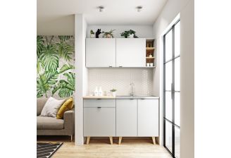 Sfeerbeeld Scandinavische keuken Brina 140 cm