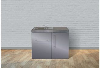 110 cm breede rvs stengel keukenblok