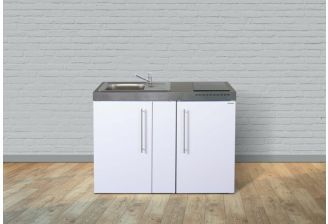 Keukenblok stengel premium mp 120 wit met koelkast
