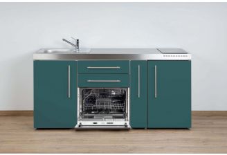 MPGS180A in het Turquoise kleur met apothekerskast en vaatwasser 