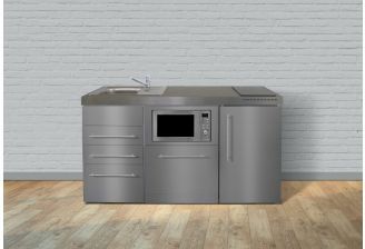 Keukenblok stengel mpgsm 3160 rvs met koelkast vaatwasser magnetron 3 schuifladen