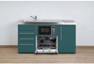 minikeuken-turquoise-staal