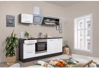Witte keuken sfeerbeeld zijaanzicht