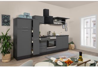 Grijze Meister Design keuken met apothekerskast