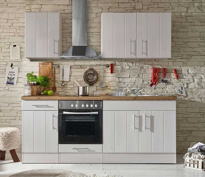 Landelijke keuken 210 cm met oven en kookplaat